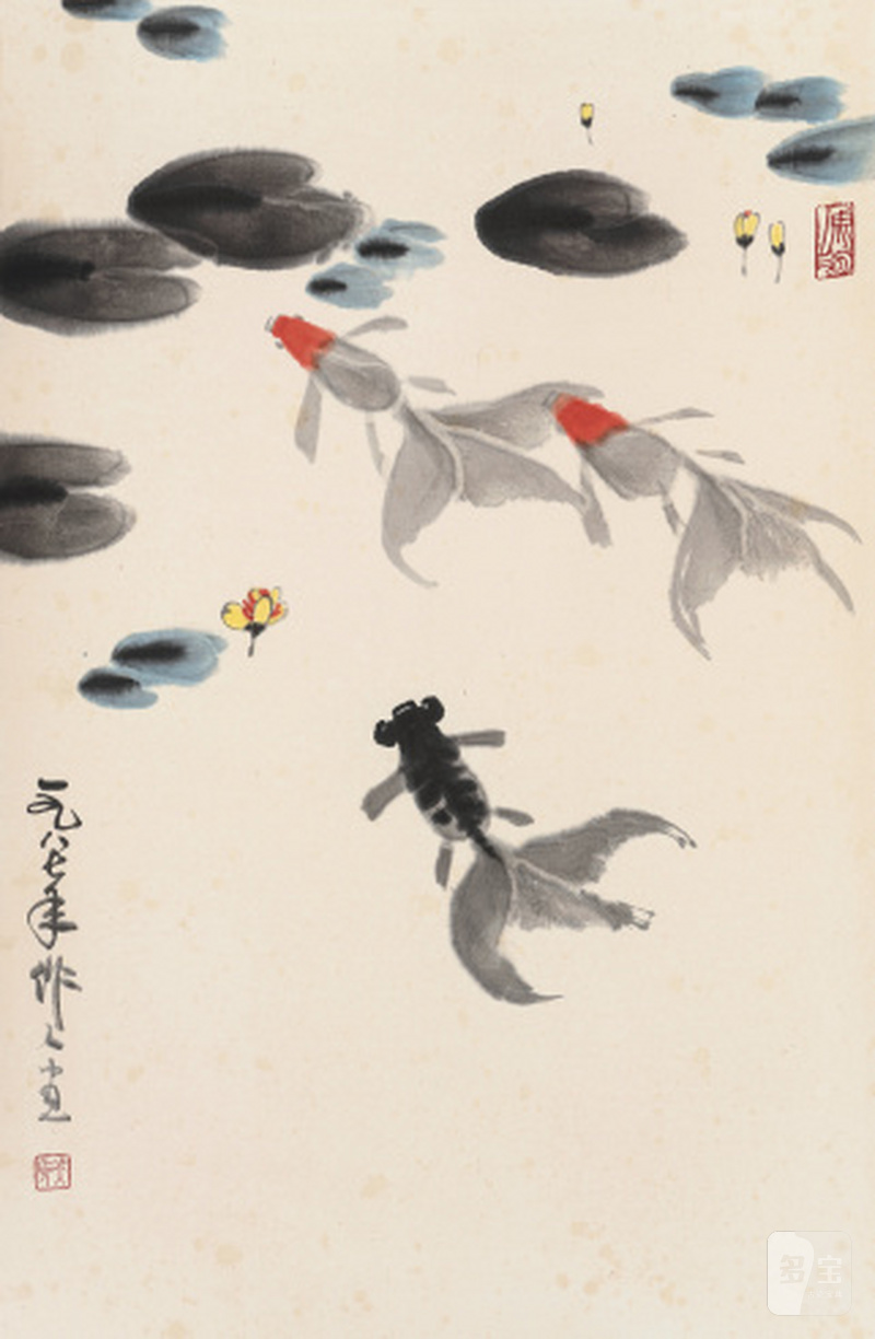 吴作人 1908-1997 金玉满堂